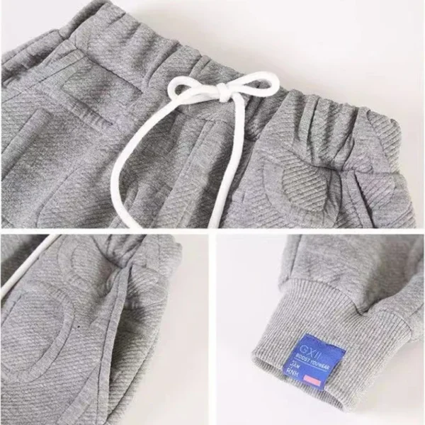 Fashion Kids Teenage Boys Spring Autumn Casual Sport Pants Fleece Trousers Jogger Pant For Children Sweatpant Boys Clothes Sets - Image 4