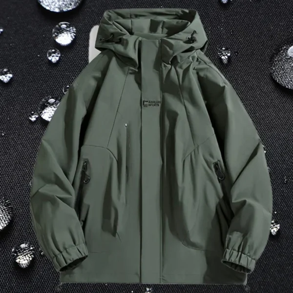 Spring Outdoor Windbreaker Men Jacket Hooded Trench Coats 2025 Mens Women Waterproof Bomber Camping Loose Thin Softshell Jackets - Image 2