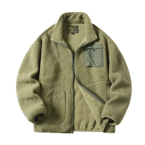 Winter Lamb Wool Teddy Coat Men Women Cashmere Fleece Jacket Teen Couple Warm Clothing 2024 Boy Girls Varsity Techwear Spring - Image 5