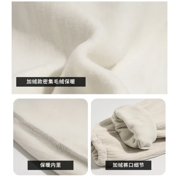 Kid Teenage Loose 3D Letter Embossing Chenille Sweatpant Fleece Trousers Jogger Pant for Children Casual Sport Pants Boy Clothes - Image 6