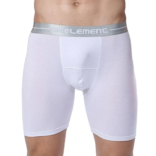 Men Modal Underwear Long Leg Briefs Soft Sport Fitness Breathable Bulge Pouchshorts Hombre Bikini Swimwear Pants