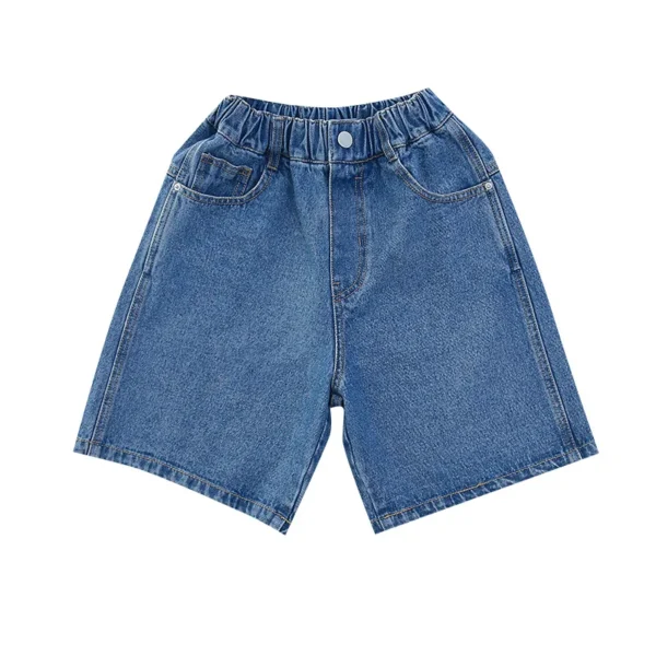 Fashion Girl Short Jeans Children Girls Jeans Shorts Solid Girls Half Pants Clothing Teens New Summer Fashion Girls Denim Shorts - Image 6