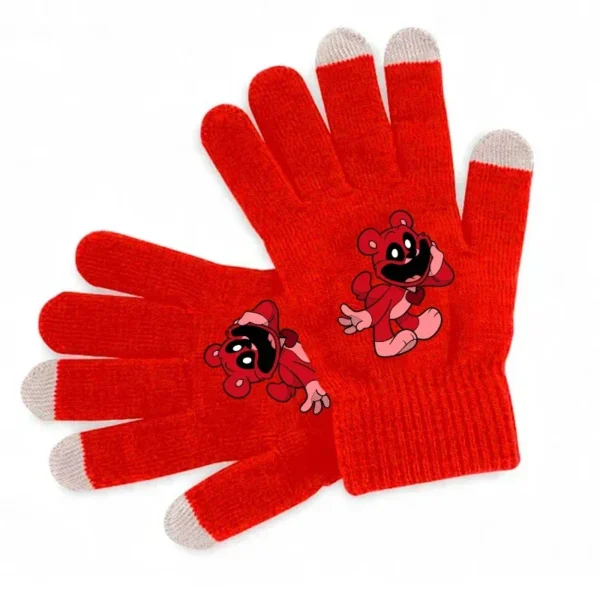 Smilings Critters Gloves Cartoon Anime Figures Catnaps Five Fingers Glove Warm Mittens Winter Sport Wear Accessories Kids Gift - Image 3