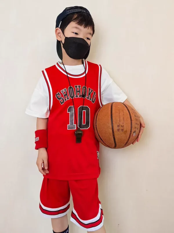 Boys Girls Clothes Anime Shohoku School Basketball Team Cosplay Costume Tops Shirt Sport Wear Sets Child Jersey Suits Teen 2-12T - Image 2