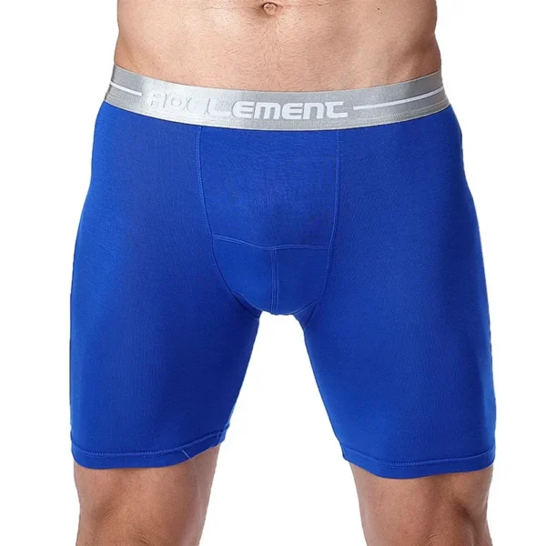 Men Modal Underwear Long Leg Briefs Soft Sport Fitness Breathable Bulge Pouchshorts Hombre Bikini Swimwear Pants - Image 4