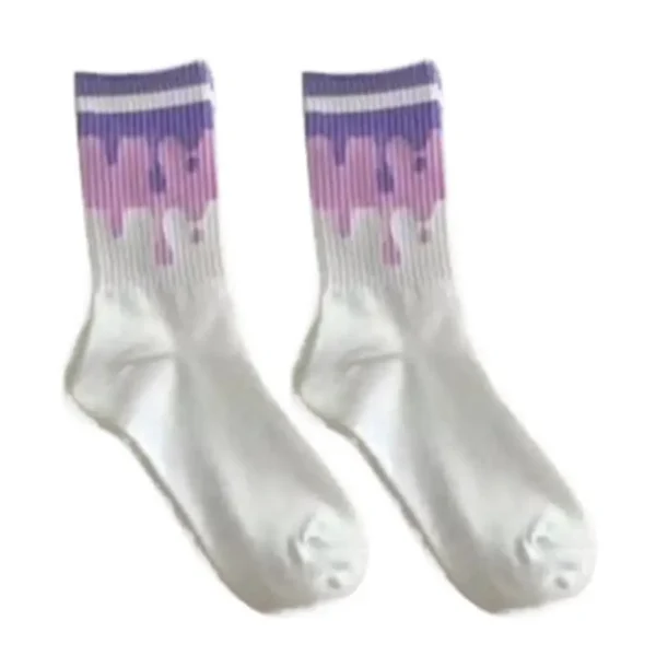 Fashion Crew Socks Women Athletic Socks Mid Crew Aesthetic Fashion Accessories for Workout Gym Streetwear Daily Wear Sports