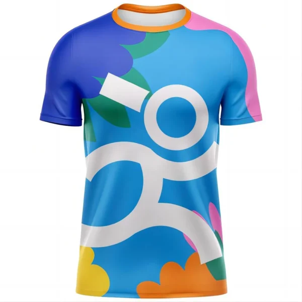 Men's T Shirt Summer Short Sleeve Streak Print Fashion Street Outdoor Sport Wear Casual T-Shirt Male Oversized Clothing Pullover - Image 3