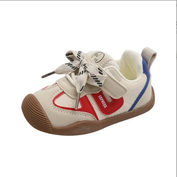 Baby Soft soled Baotou Leather Sneakers 2025 Autumn New Style Male and Female Baby Sports Shoes Children's Casual Single Shoes