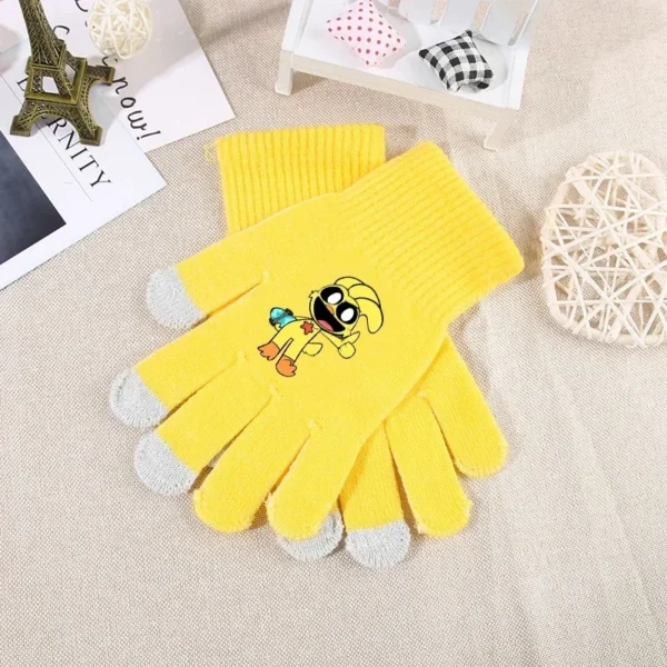 Smilings Critters Gloves Cartoon Anime Figures Catnaps Five Fingers Glove Warm Mittens Winter Sport Wear Accessories Kids Gift - Image 4