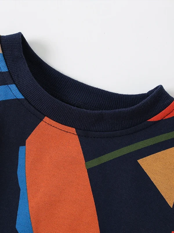 2025 Children Spring T-Shirt Boys Girls Kid Long Sleeve Clothing Children's Fashion Color Matching Hoodie Cotton Tops Tees - Image 2