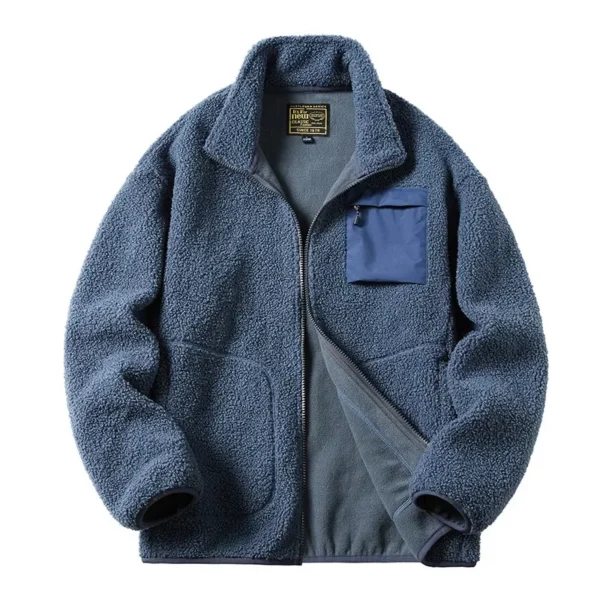 Winter Lamb Wool Teddy Coat Men Women Cashmere Fleece Jacket Teen Couple Warm Clothing 2024 Boy Girls Varsity Techwear Spring - Image 2
