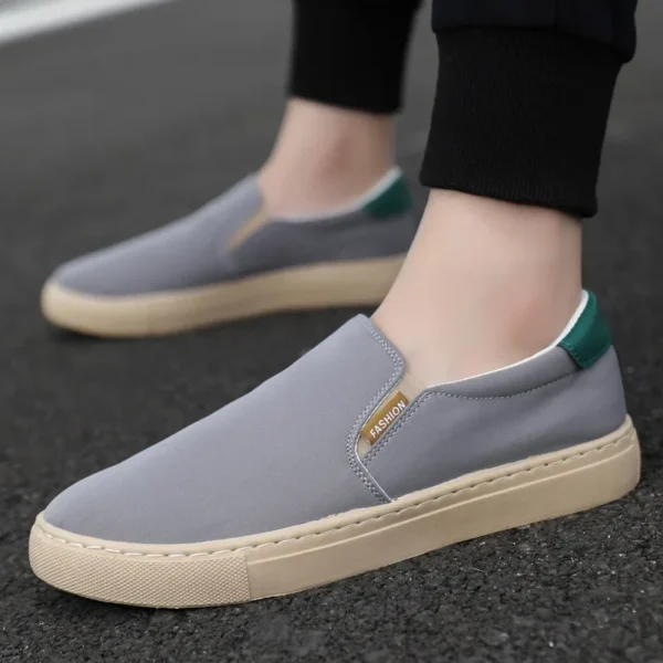 2025 White Sneakers Men Casual Shoes Slip on Canvas Shoes Men Loafers Comfortable Vulcanized Shoes Mens Trainers - Image 5